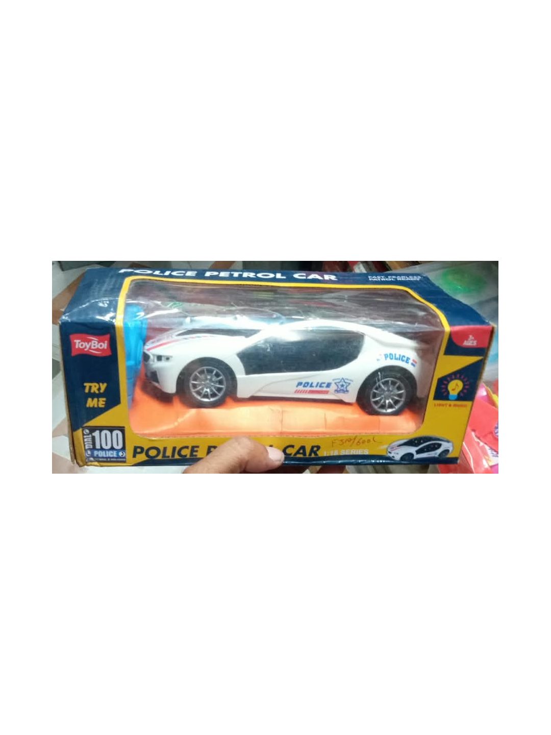 White Color Police Car